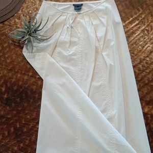 Long white Club Monaco cotton skirt